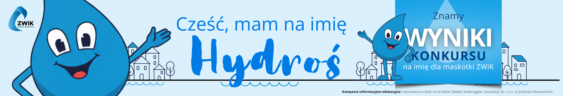 Maskotka ZWiK Hydroś wyniki konkursu